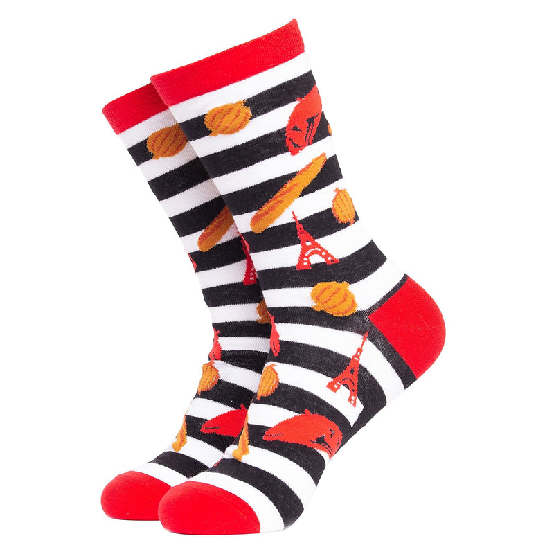 1 Pack Mens & Ladies Novelty Places Crew Cotton Socks