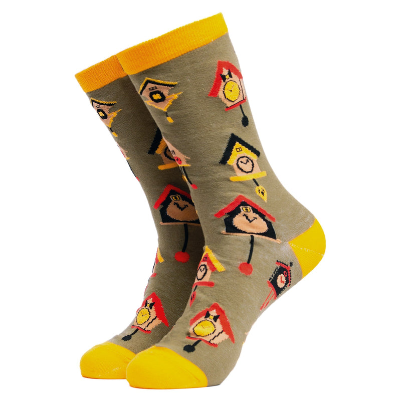 1 Pack Mens & Ladies Bird Pattern Crew Cotton Socks