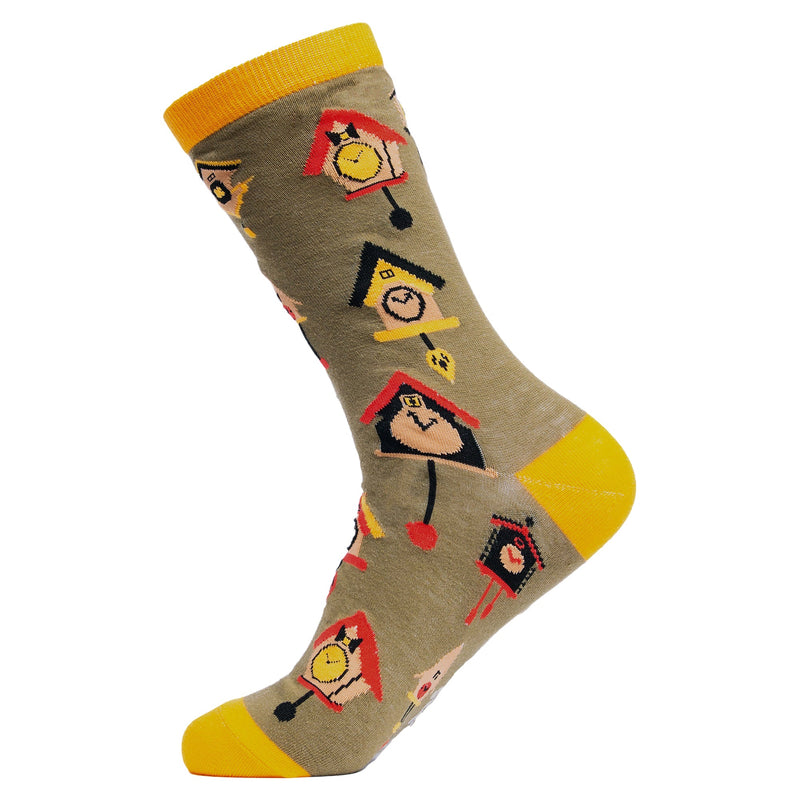 1 Pack Mens & Ladies Bird Pattern Crew Cotton Socks