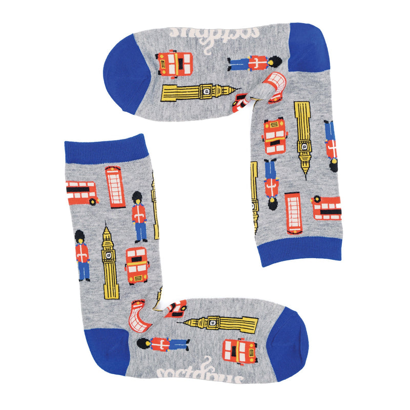 1 Pack Mens & Ladies Novelty Places Crew Cotton Socks