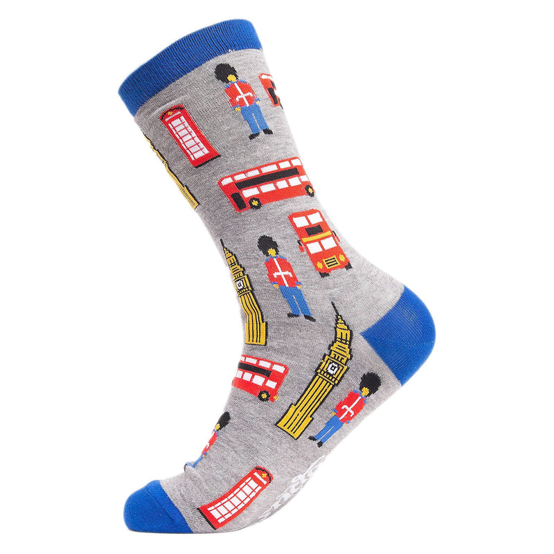 1 Pack Mens & Ladies Novelty Places Crew Cotton Socks