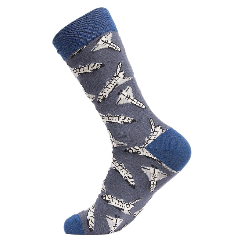 1 Pack Mens & Ladies Space Themed Crew Cotton Socks