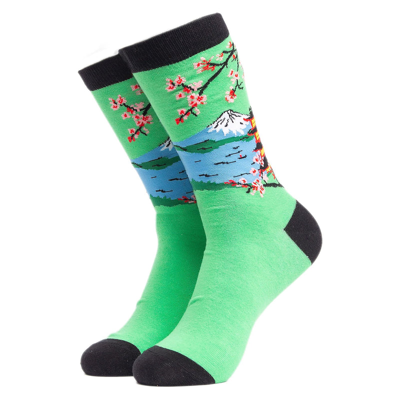 1 Pack Mens & Ladies Novelty Places Crew Cotton Socks