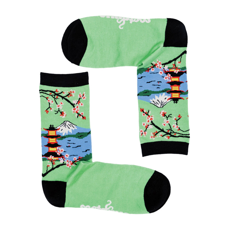 1 Pack Mens & Ladies Novelty Places Crew Cotton Socks