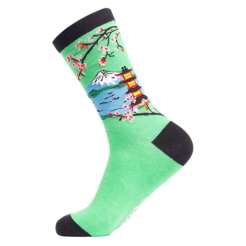 1 Pack Mens & Ladies Novelty Places Crew Cotton Socks