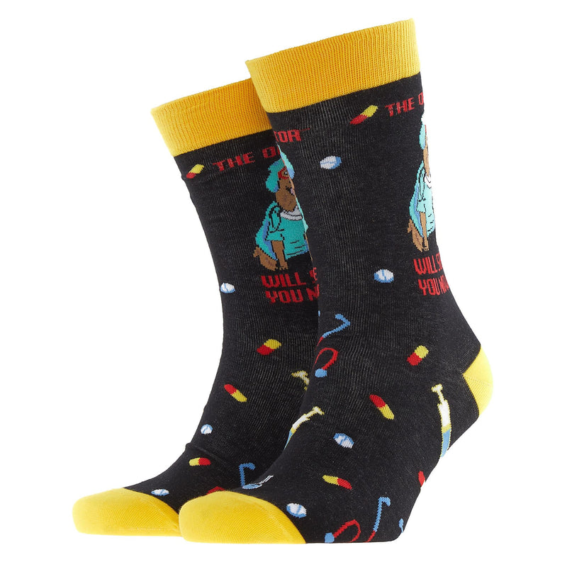 1 Pack Mens & Ladies Novelty Dog Crew Cotton Socks
