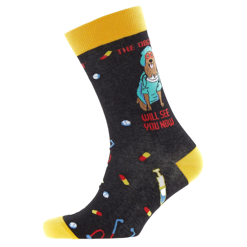 1 Pack Mens & Ladies Novelty Dog Crew Cotton Socks