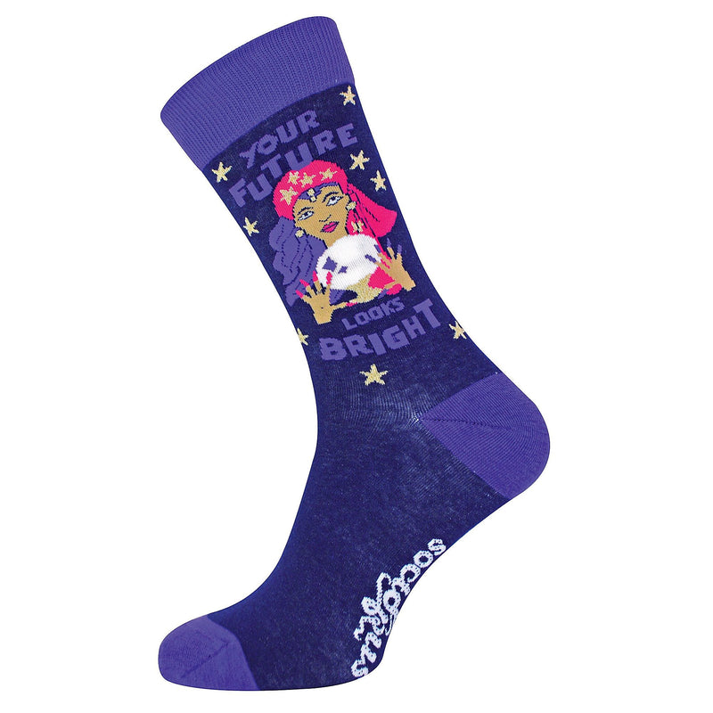 1 Pack Mens & Ladies Slogans Crew Cotton Socks
