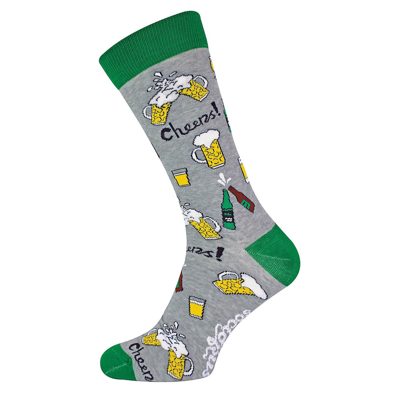 1 Pack Mens & Ladies Alcohol Crew Cotton Socks