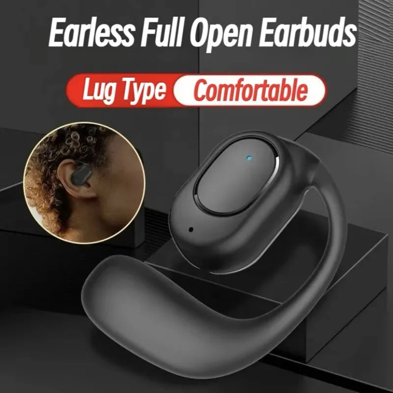 KY2 Wireless Bluetooth Earphones Air Conduction OWS Headphone HiFi Ear-Hook Music Sports Noise Cancel Headset For Smart Phones