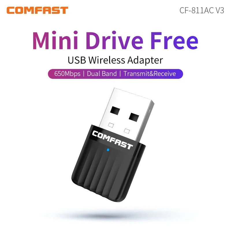 1300Mbps USB3.0 Wifi Adapter 2.4G&5GHz Dual Band 802.11AC Wireless Network Card WiFi Antenna Wifi Receiver For Laptop Desktop PC