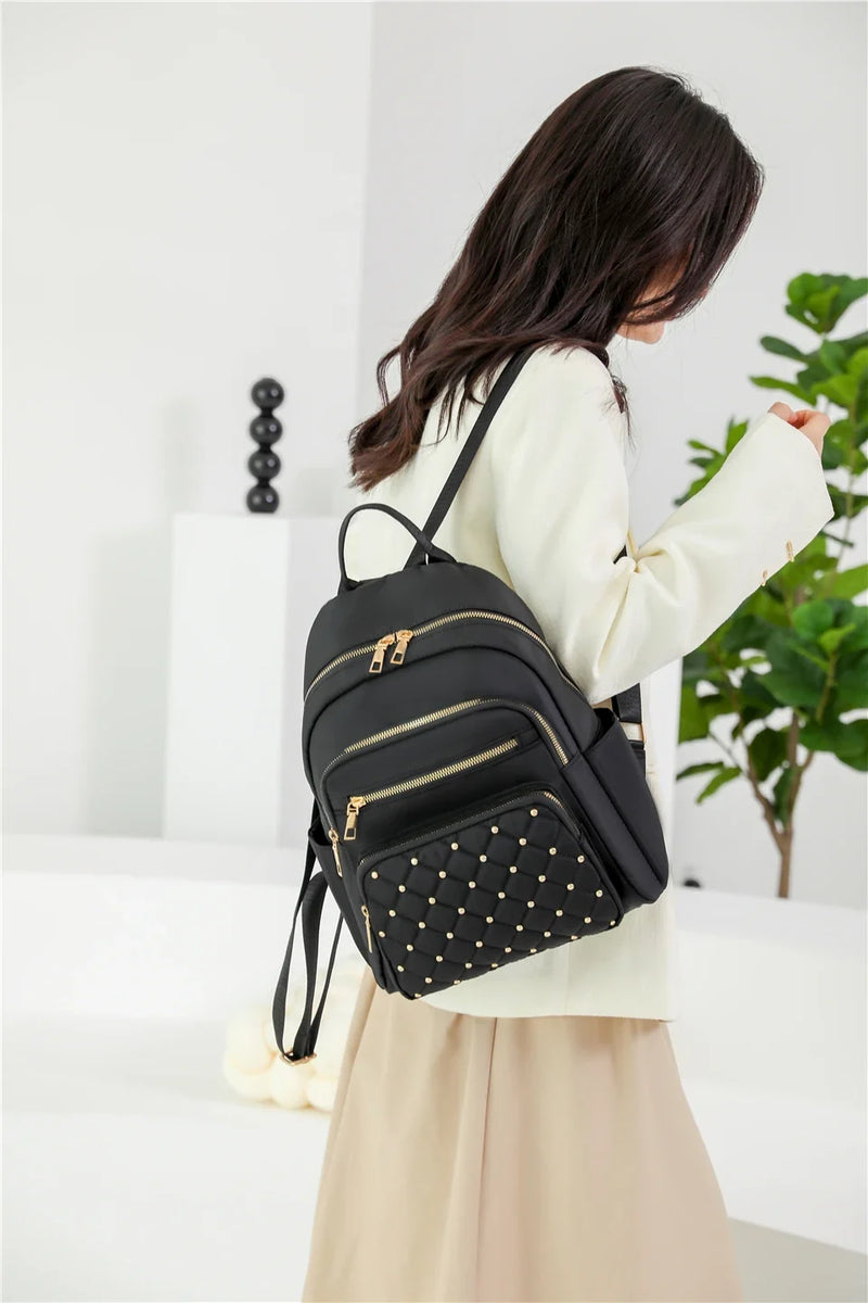 Fashion Bagpack Women High Quality Nylon Backpacks Female Big Travel Back Pack Large School Bags for Teenage Girls Shoulder Bag