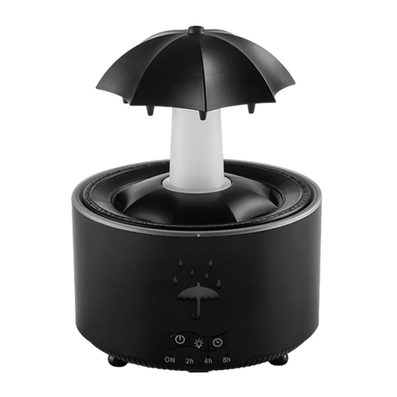 Rotating Umbrella Humidifier Oil Diffuser with 7 LED Night Light Humidifier Essential Oil Diffuser Remote Aromatherapy Diffuser