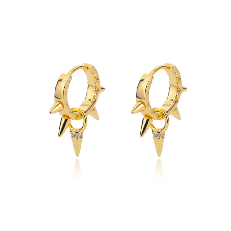 Luxury Star Pendientes Earrings For Women Girl Stainless Steel Minimalist Hoop Piercing 2024 New In y2k Jewelry aretes de mujer