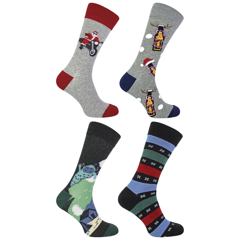 12 Days of Christmas Mens Advent Calendar Socks