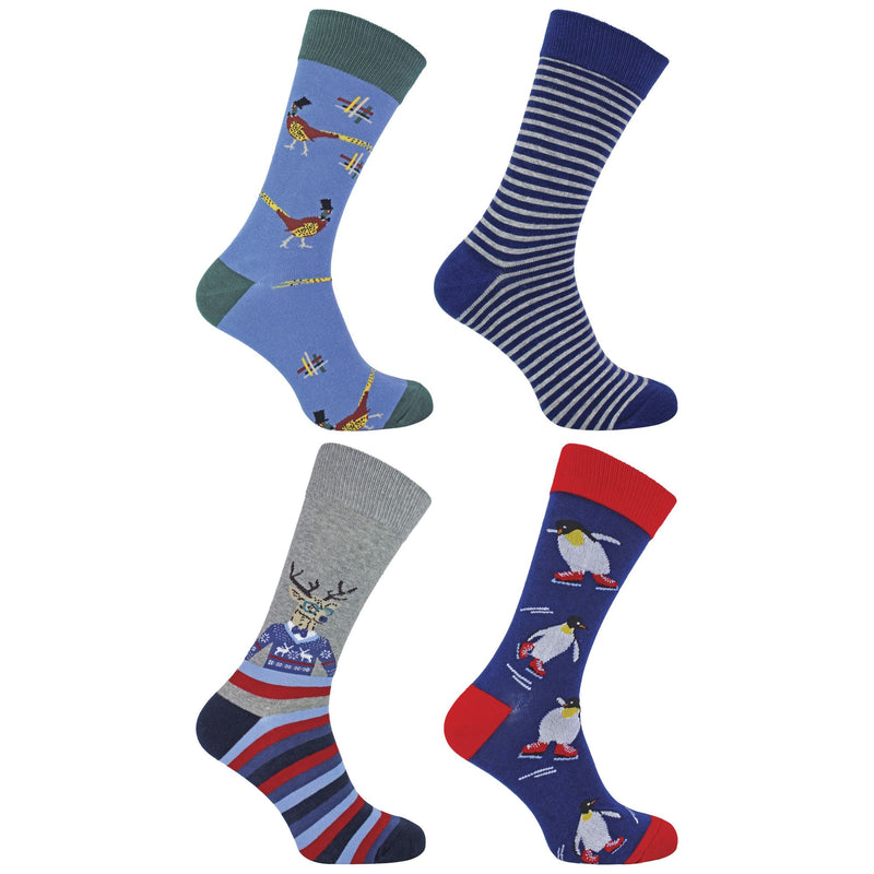 12 Days of Christmas Mens Advent Calendar Socks