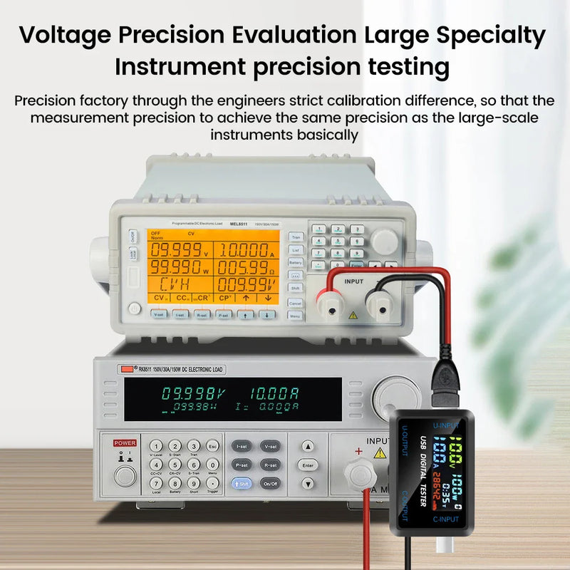 10 in 1 USB Tester DC Digital Voltmeter Amperimetro Current Voltage Meter Volt Ammeter Detector Power Bank Charger Indicator