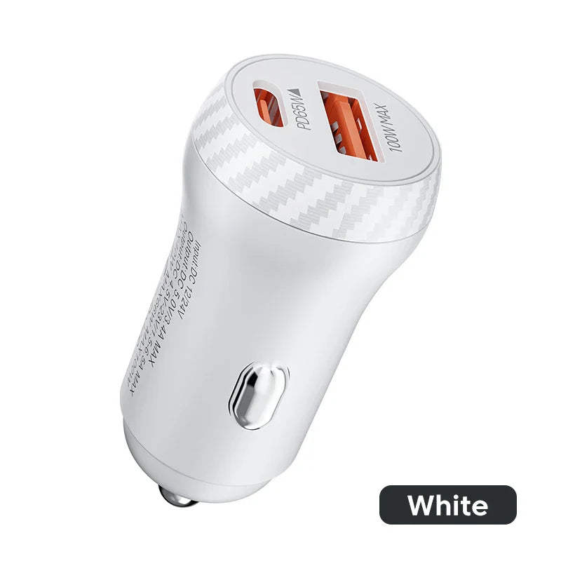 Olaf 165W QC3.0 USB C Car Charger PD Type C Super Fast Charging Car Phone Charger Adapter For iPhone 14 13 Samsung Huawei Xiaomi
