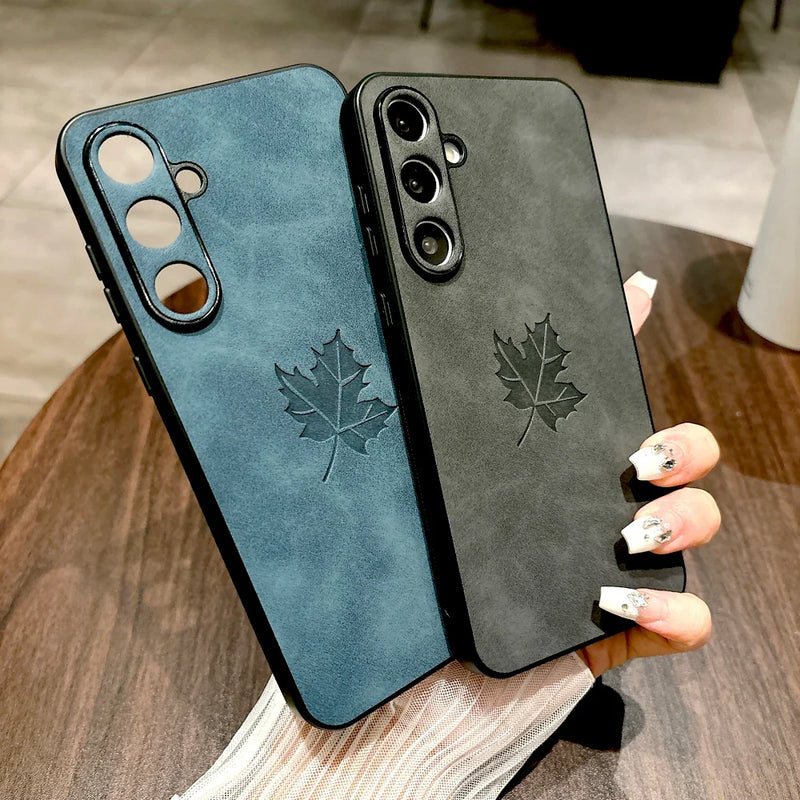 Retro Leather Case For Samsung Galaxy S25 A55 A54 A52 A53 A15 A56 A35 5G S24 S23 S22 S21 Ultra Plus FE Note 20 S24FE S 25 over
