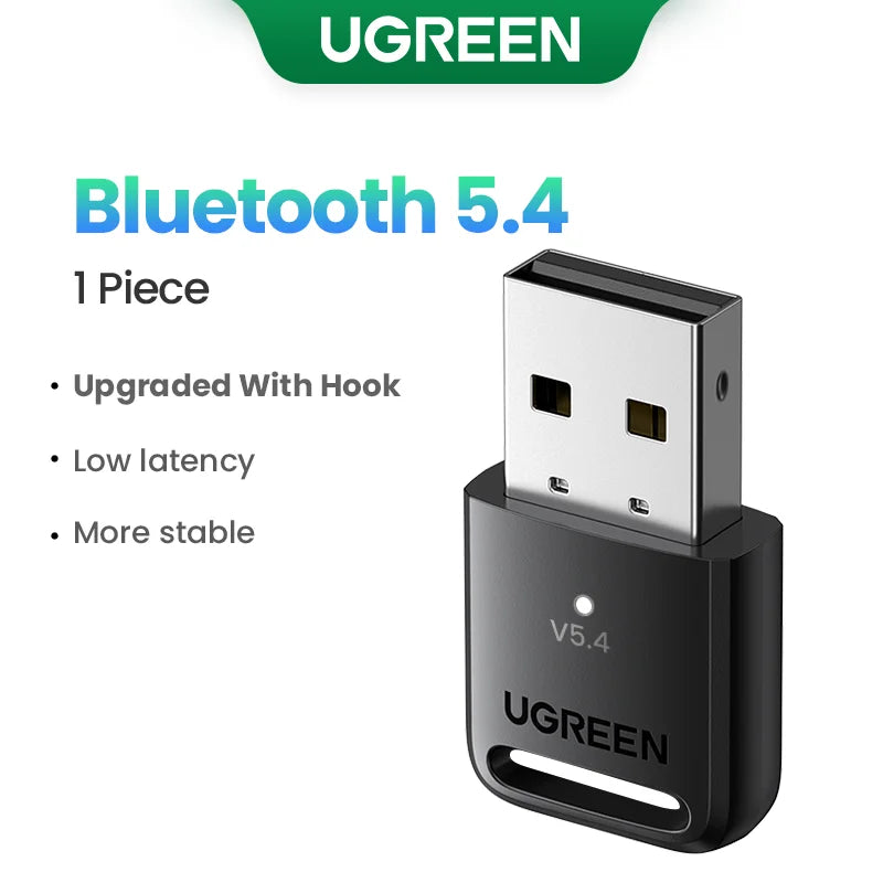 USB Bluetooth 5.3 5.4 Adapter 120M Dongle for PC Wireless Mouse Keyboard Music Audio Receiver Transmitter Bluetooth