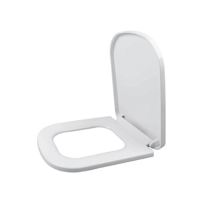 Luxury Bathroom Slow Soft Closing White Toilet Seat Easy To Clean Quick Release