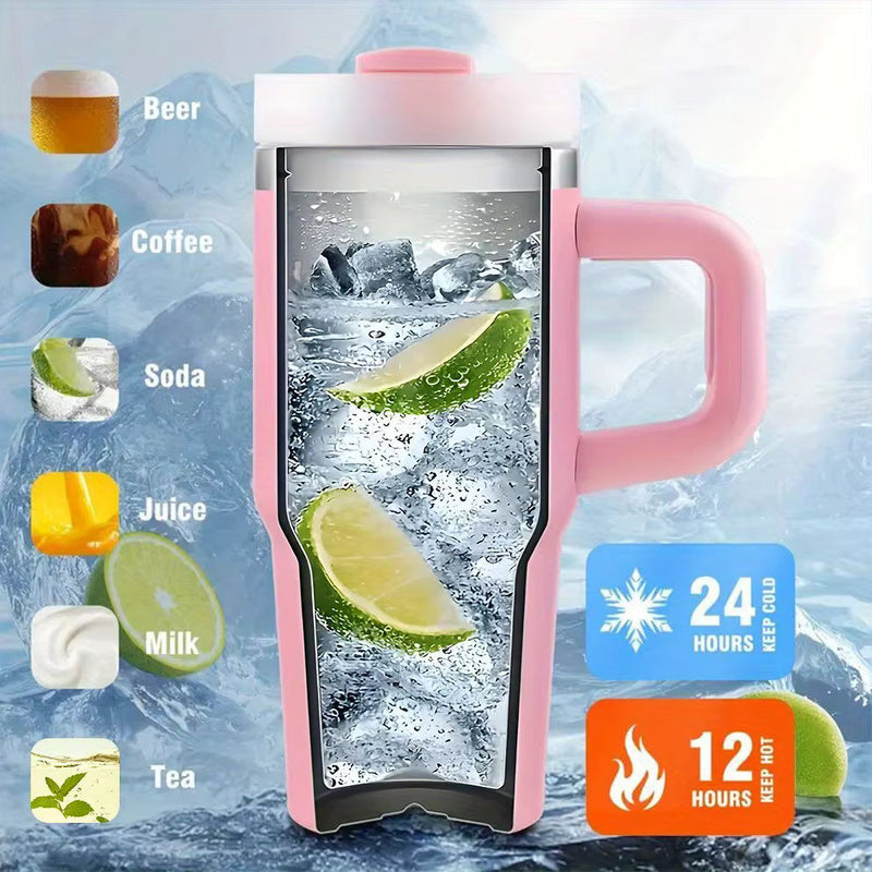 Personalised Pet Parent Travel Tumbler with Straw – 400ml Stainless Steel Cup