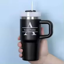 Personalised Pet Parent Travel Tumbler with Straw – 400ml Stainless Steel Cup