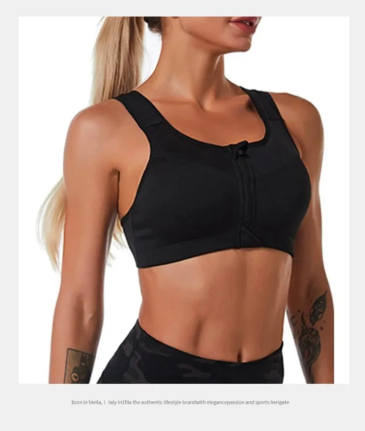 Yoga Fitness Bra Shock-absorbing Sports Bra Breathable and Quick Drying Training Running WOMEN'S Underwear