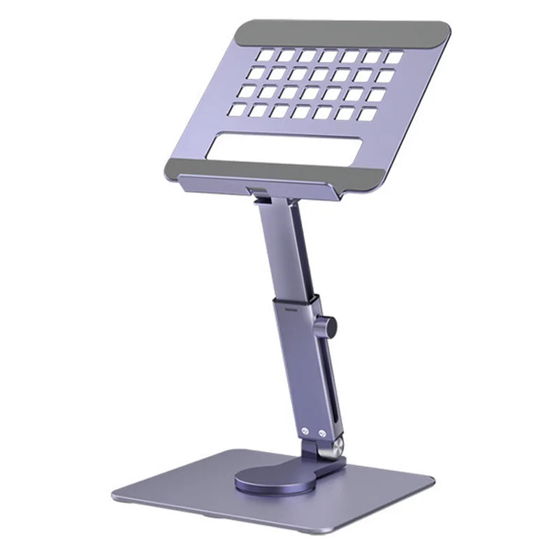 Desk Aluminum Alloy Tablet Stand Holder Foldable 360° Rotating Hands Desktop Mount Anti Slip For iPad Pro Xiaomi Huawei Tab Pc
