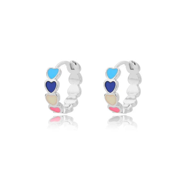 Luxury Star Pendientes Earrings For Women Girl Stainless Steel Minimalist Hoop Piercing 2024 New In y2k Jewelry aretes de mujer