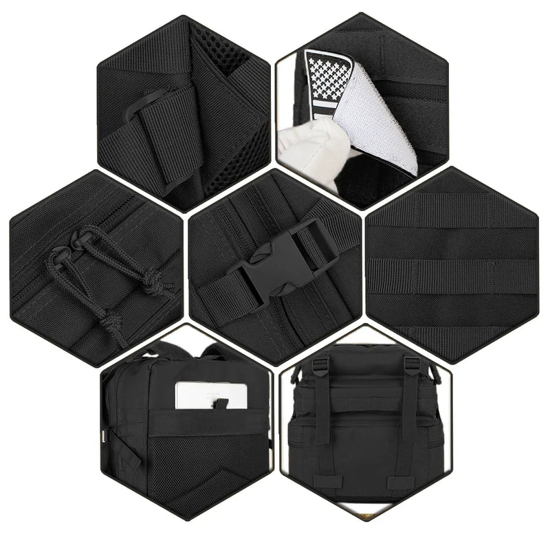 QT&QY 30/50L Tactical Backpacks Man Traveling Bags Survival Outdoor 3P Assault Pack EDC Molle Pack hiking Trekking Hunting Bag