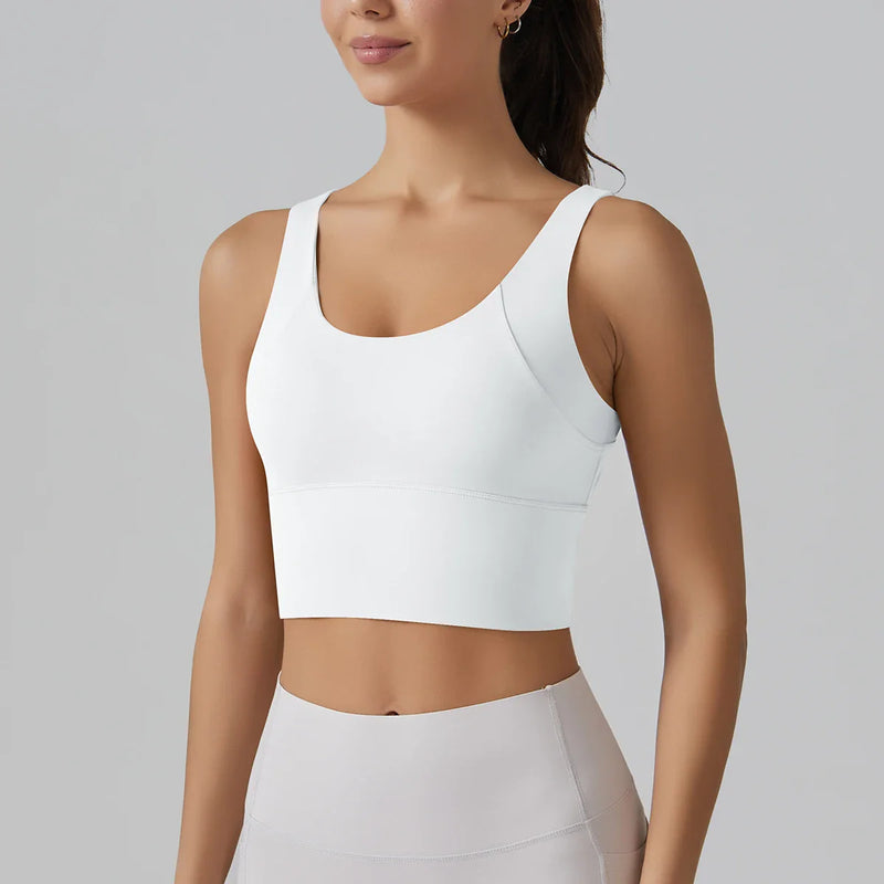 Yoga Bra Underwear Women Summer Shockproof Bra Beautiful Back Sports Running External Wear Training Fitness Yoga Tank Top Bra