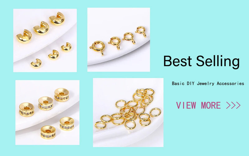 8/10MM 18K Gold Plated Brass Metal Hollow Beads Caps Flower Caps For Beads For DIY Beading Jewelry Making Supplies Wholesale