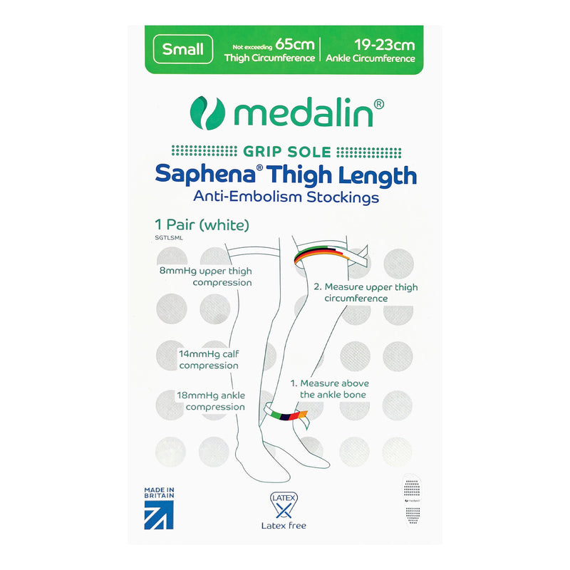 Graduated Compression Medical Thigh High Anti Embolism Stockings with Grips