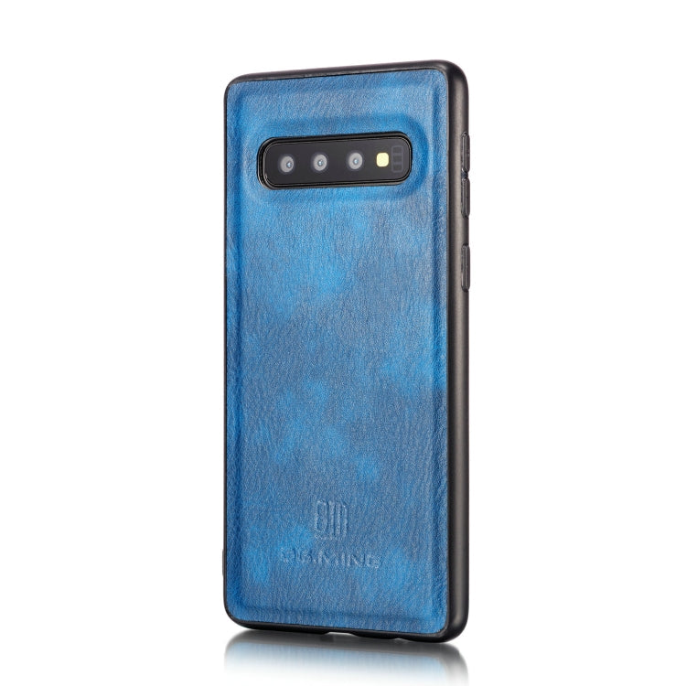 DG.MING Crazy Horse Texture Flip Detachable Magnetic Leather Case for Samsung Galaxy S10, with Holder & Card Slots & Wallet, Galaxy S10, For Samsung Galaxy S10