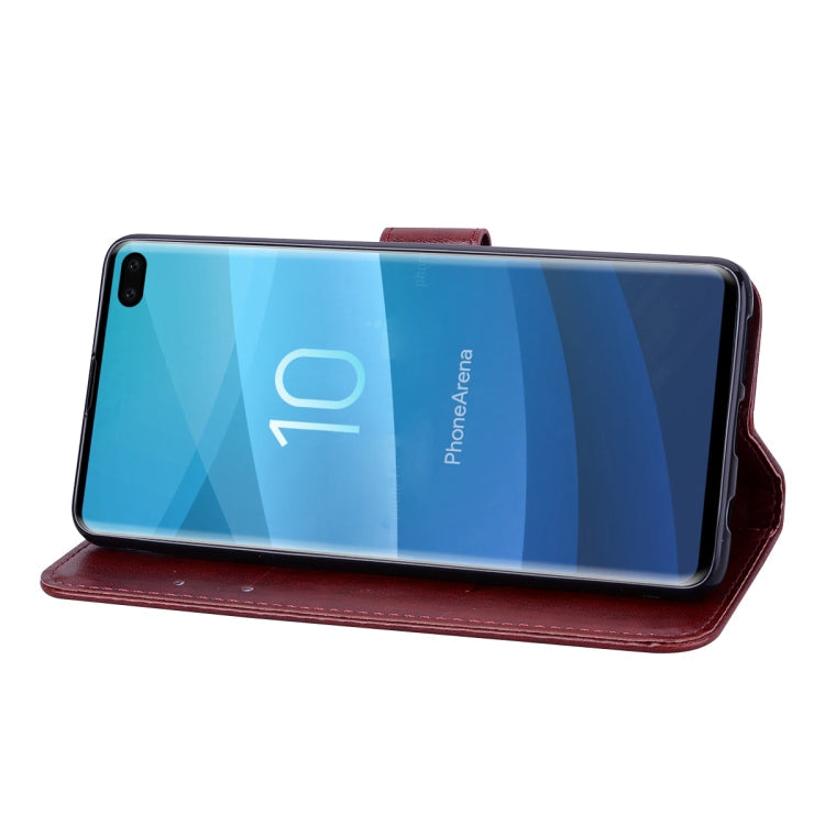 Rose Embossed Horizontal Flip PU Leather Case for Galaxy S10 Plus, with Holder & Card Slots & Wallet, For Samsung Galaxy S10 Plus