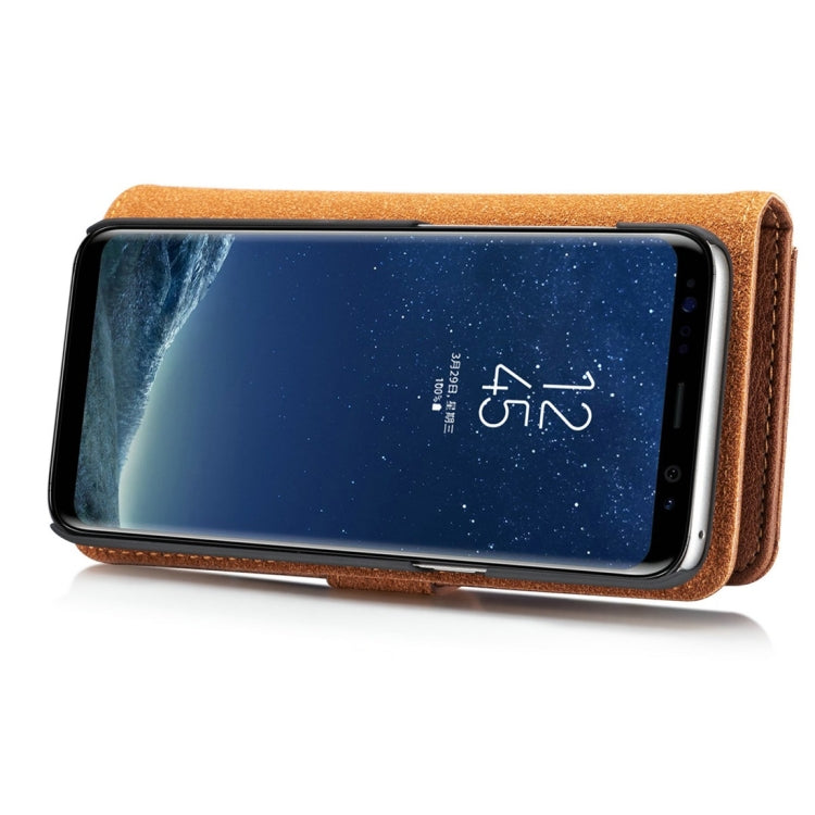DG.MING for Galaxy S8 Crazy Horse Texture Horizontal Flip Detachable Magnetic Protective Case with Holder & Card Slots & Wallet, Galaxy S8