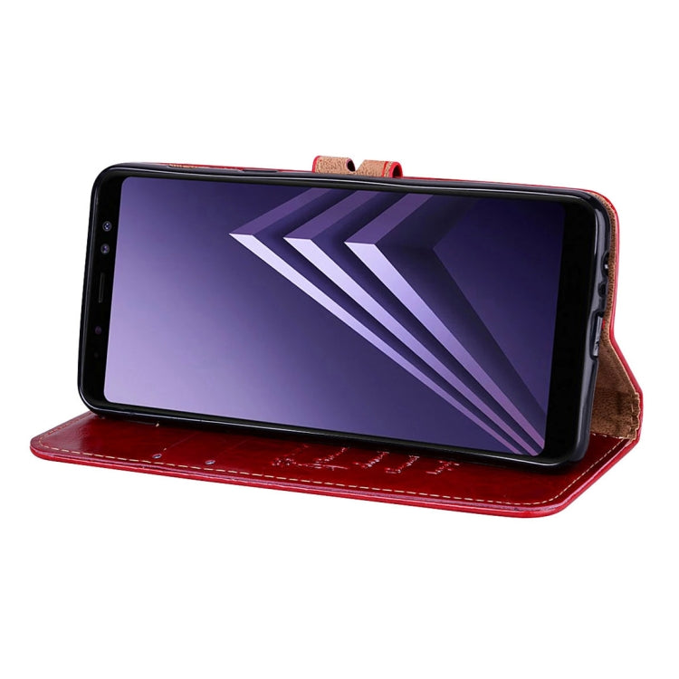 For Galaxy A8 (2018) Business Style Oil Wax Texture Horizontal Flip Leather Case with Holder & Card Slots & Wallet, For Galaxy A8 (2018)