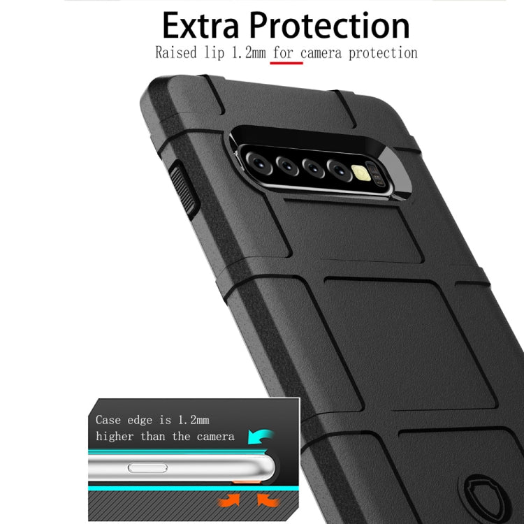 Shockproof Protector Cover Full Coverage Silicone Case for Galaxy S10+, For Galaxy S10+