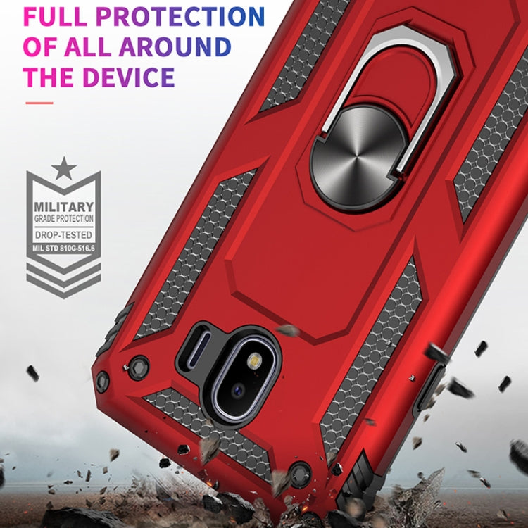 Sergeant Armor Shockproof TPU + PC Protective Case for Galaxy J4 2018, with 360 Degree Rotation Holder, For Galaxy J4 2018