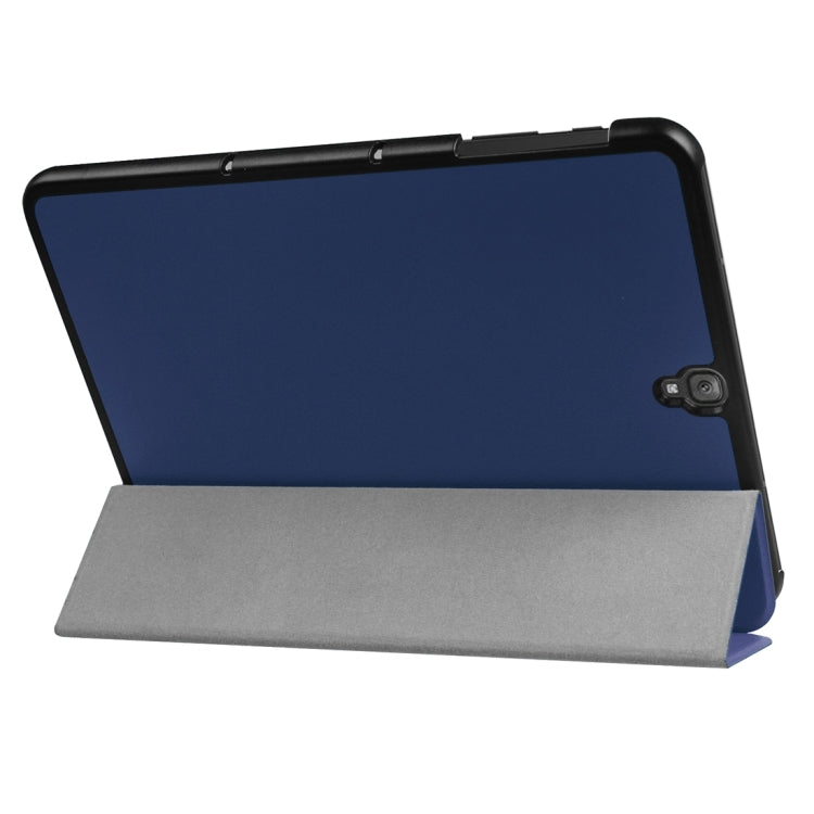 For Galaxy Tab S3 9.7 inch T820 / T825 Custer Texture Horizontal Flip Leather Case with 3-folding Holder, For Galaxy Tab S3 9.7