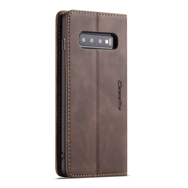 CaseMe-013 Multifunctional Retro Frosted Horizontal Flip Leather Case for Galaxy S10 Plus, with Card Slot & Holder & Wallet, For Galaxy S10 Plus