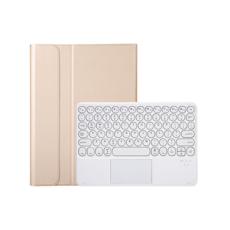 For iPad 11 2025 / 10th Gen 10.9 2022 YA10B-A Lambskin Texture Bluetooth Touch Keyboard Leather Tablet Case with Pen Slot, YA10B-A