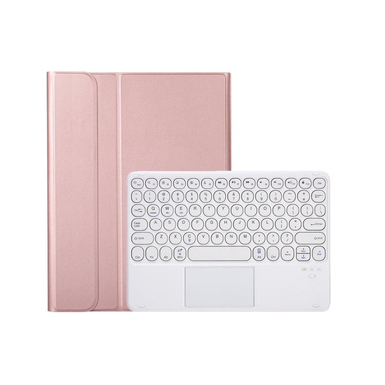 For iPad 11 2025 / 10th Gen 10.9 2022 YA10B-A Lambskin Texture Bluetooth Touch Keyboard Leather Tablet Case with Pen Slot, YA10B-A