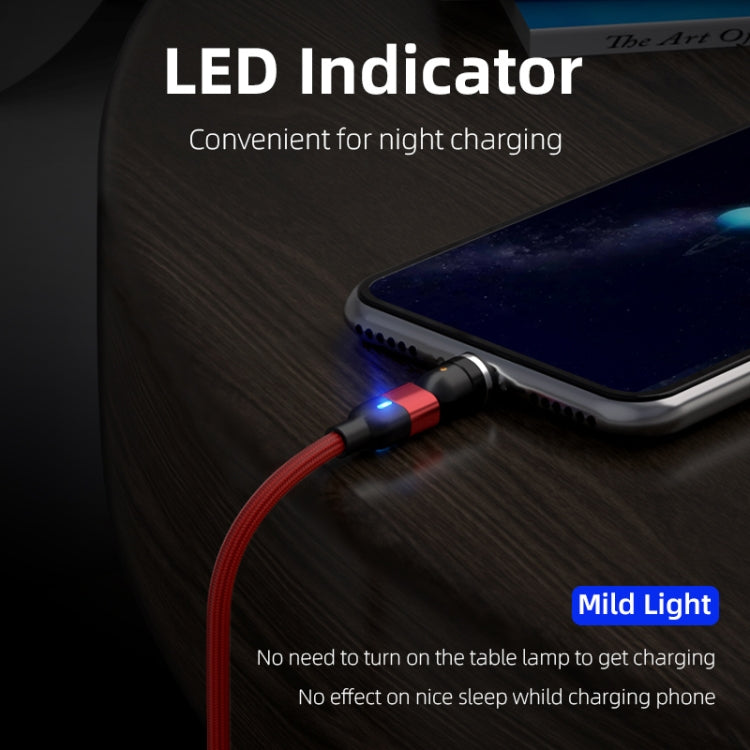 1m 3A Output USB to Micro USB 540 Degree Rotating Magnetic Data Sync Charging Cable, 1m Micro USB