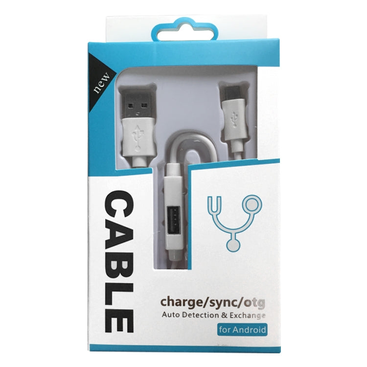 OTG-Y-02 USB 2.0 Male to Micro USB Male + USB Female OTG Charging Data Cable for Android Phones / Tablets with OTG Function, Length: 1.1m, Length: 1.1m