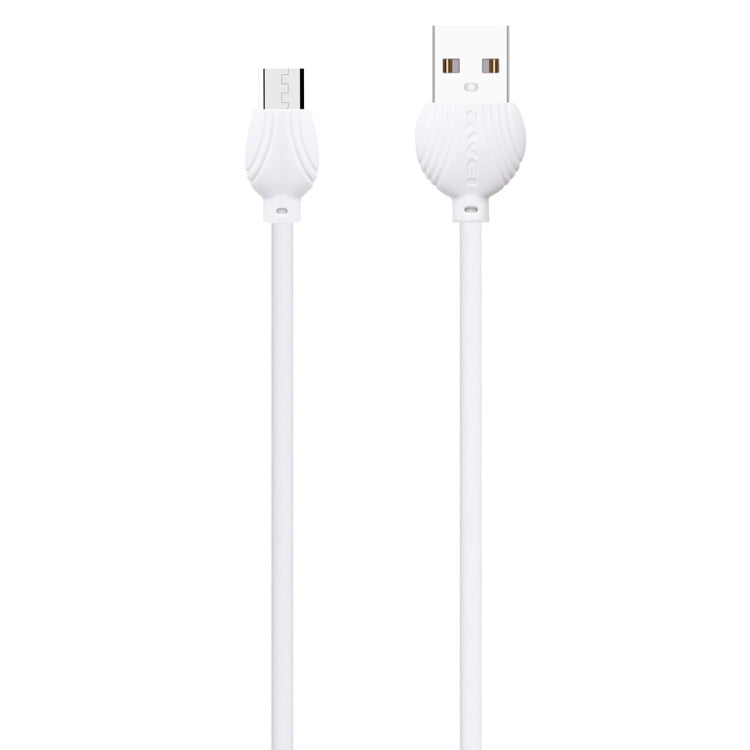 awei CL-61 2 in 1 2.5A Micro USB Charging + Transmission Aluminum Alloy Braided Data Cable, Length: 1m