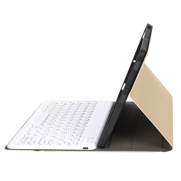 For iPad 11 2025 / 10th Gen 10.9 2022 YA10B Lambskin Texture Bluetooth Keyboard Leather Tablet Case with Pen Slot, YA10B