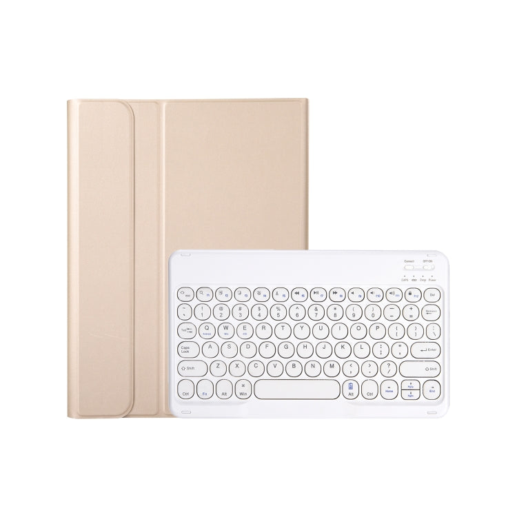 For iPad 11 2025 / 10th Gen 10.9 2022 YA10B Lambskin Texture Bluetooth Keyboard Leather Tablet Case with Pen Slot, YA10B