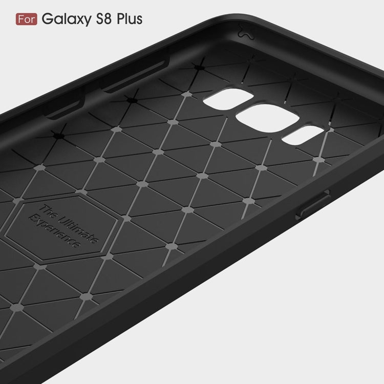 For Galaxy S8 + / G9550 Brushed Carbon Fiber Texture Shockproof TPU Protective Cover Case, For Galaxy S8 + / G9550, For Samsung Galaxy S8 + / G9550